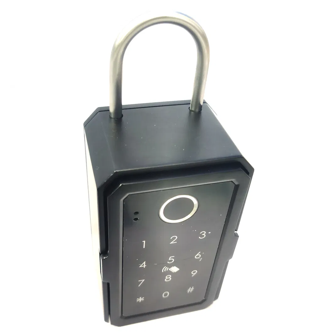 Fingerprint Key Storage Safe, Wall Mounted House Key Box with Touch Screen Fingerprint Lock