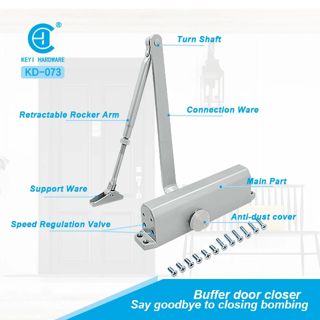 Keyi Metal Kd-073 Heavy Duty 80-120kgs Door Closer