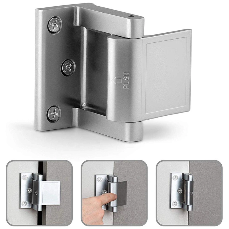 Zinc Alloy Security Door Deadbolt Door Reinforcement Lock Latch for Entrance Doors