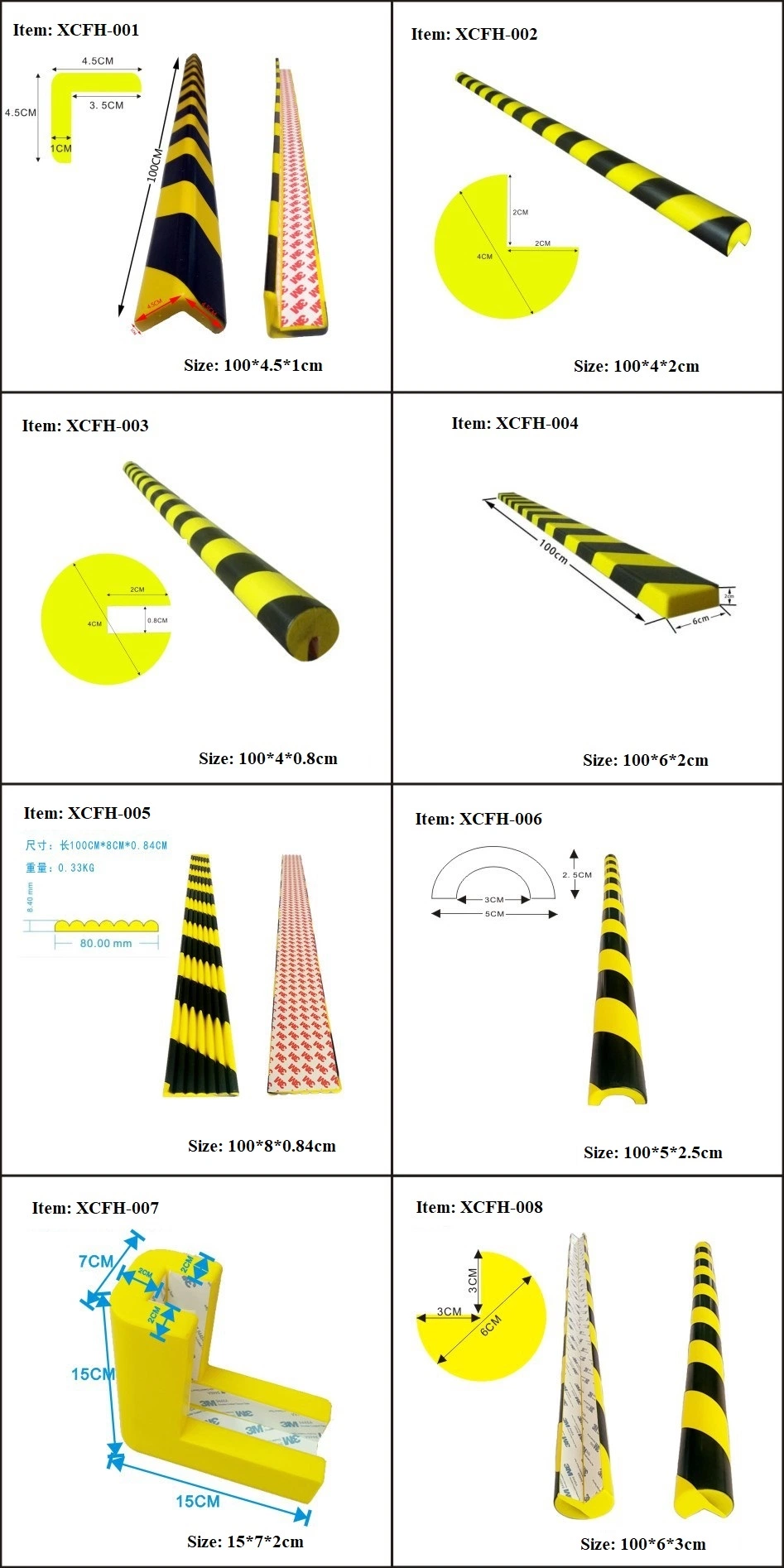 Safety Corner Protector Polyurethane Shock Proof Wall Corner Guard