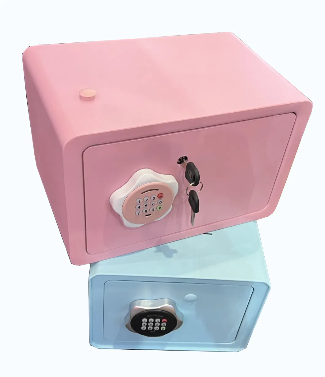 Mini Size Lightly Color Safety Deposit Box with Key Lock for Money and Jewelry