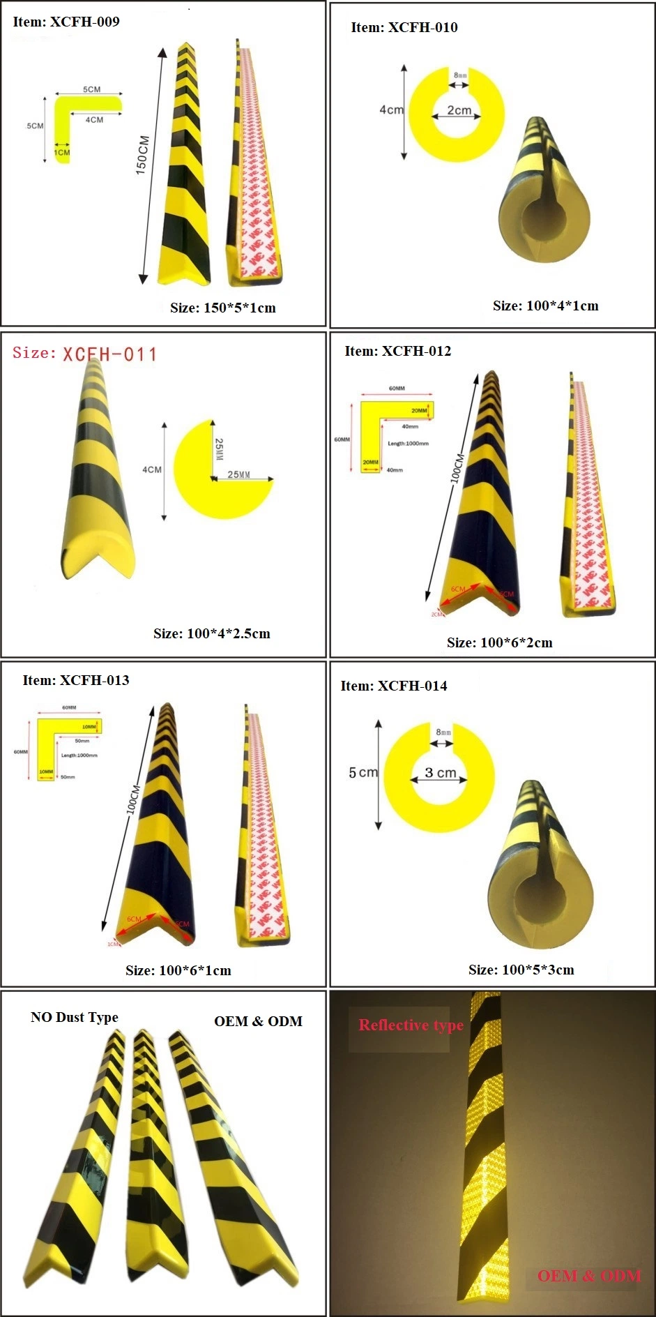 Traffic Safety Impact Resistant Shock Proof PU Foam Corner Protector Guard