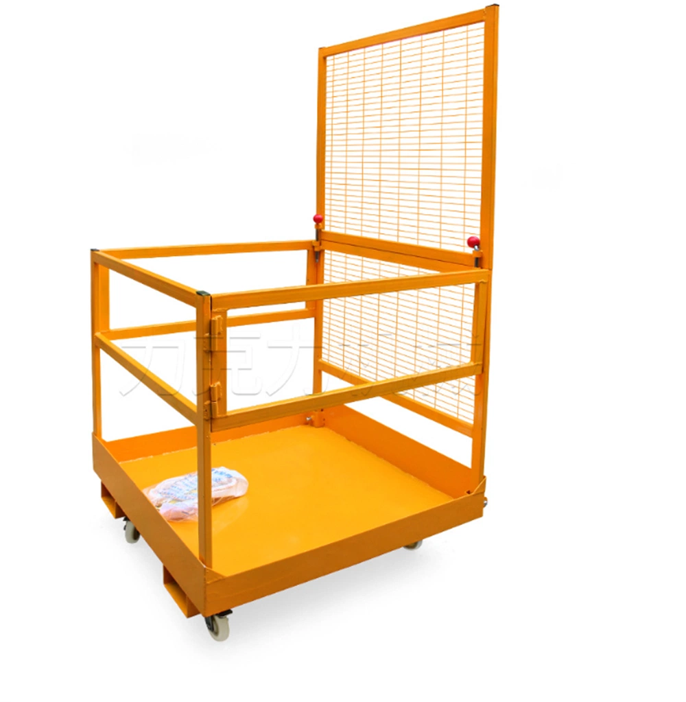 Fold-Down Forklift Man Basket Forklift Man Baskets Safety Cage with 300kg Capacity