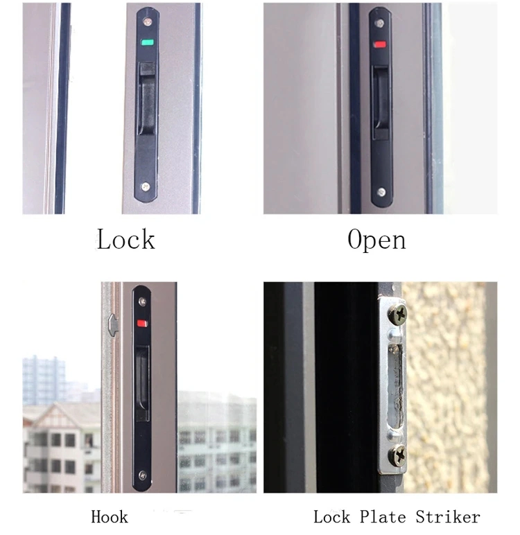 Easy Installation Aluminum Sliding Windows and Door Aluminum Alloy Window Lock