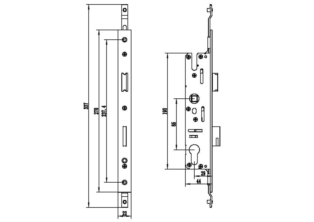 Stainless Steel Deadlocking Bolt Lock for Windows and Doors