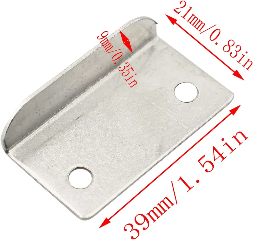 21 X 39 X 9mm Diagonal Drawer Lock Attack Board Cabinet Drawer Lock Plate