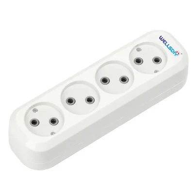 Wellsdiy Best-Selling 6 Slots Anti-Flame 5-Meter European Extension Sockets Without Children Protectors