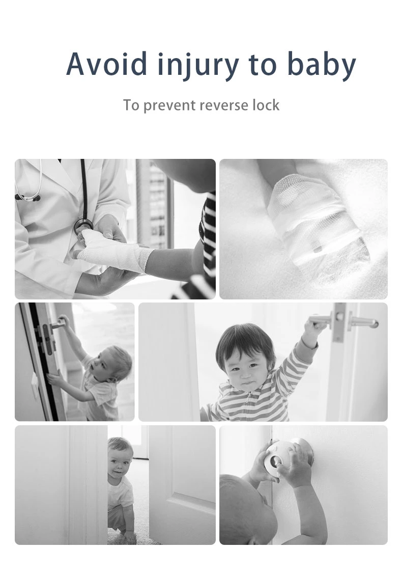 Safety Baby Door Lock Which Prevents Finger Pinch Injuries