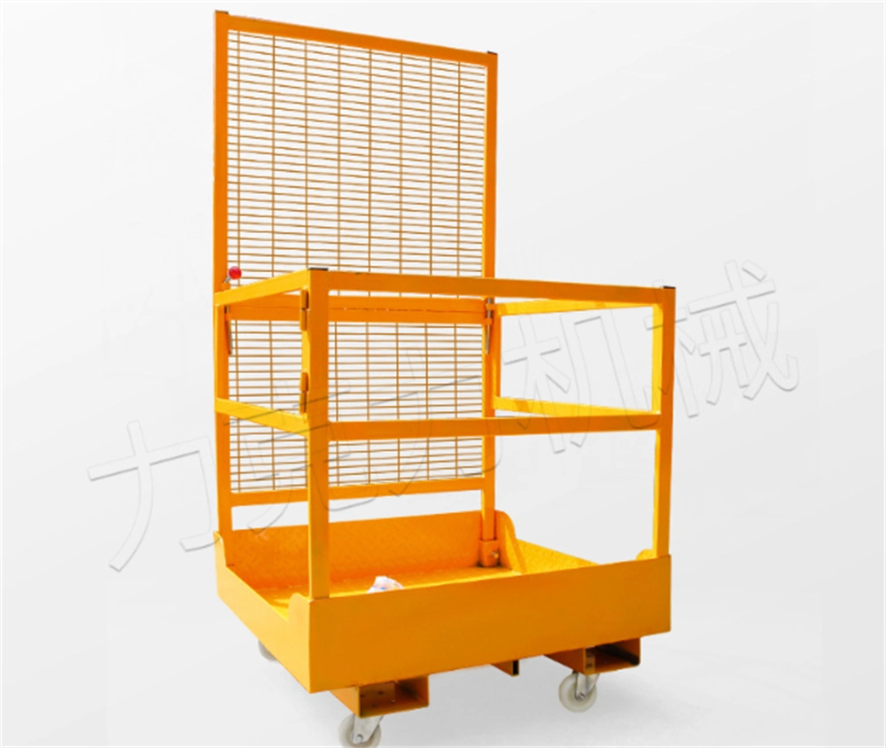 Fold-Down Forklift Man Basket Forklift Man Baskets Safety Cage with 300kg Capacity