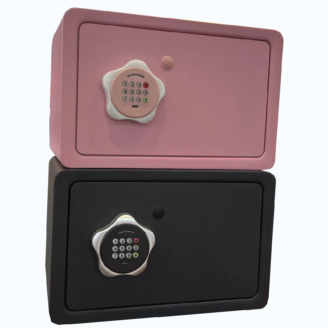 Mini Size Lightly Color Safety Deposit Box with Key Lock for Money and Jewelry