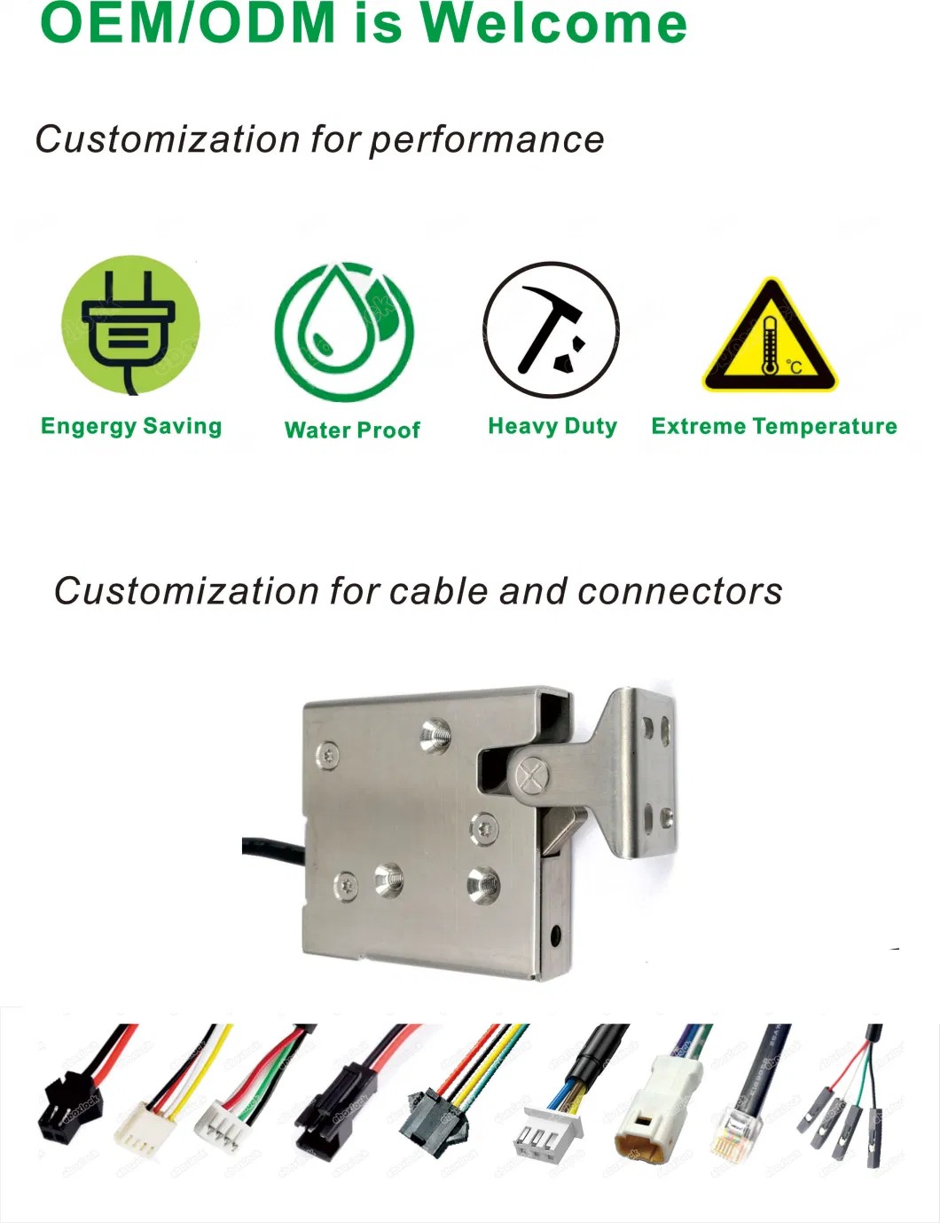 Stainless Steel Waterproof IP67 Electric Solenoid Lock with Reporting and Override