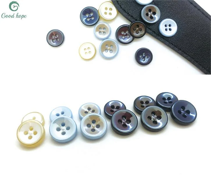 Sell Well New Type Round 4/2 Holes Button 14mm Bag Resin Plastic Design Button