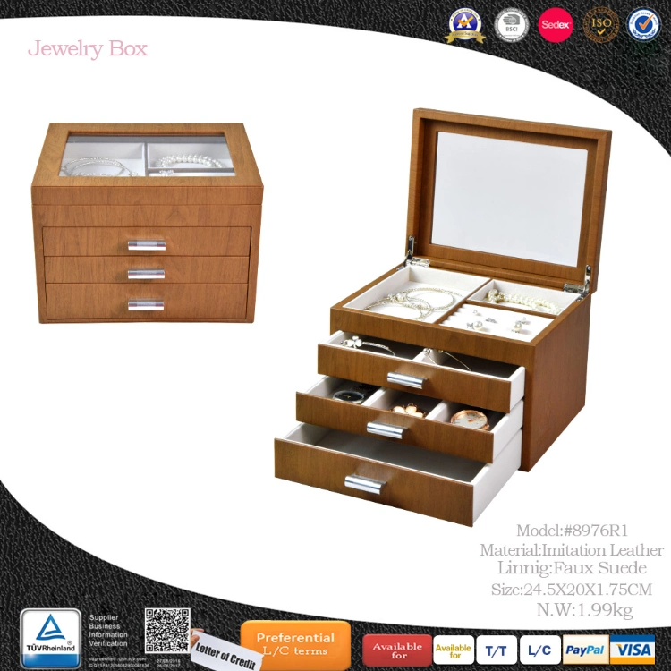 High-End New Styles New Style Leather Gift Box Luxury Jewelry Display Box