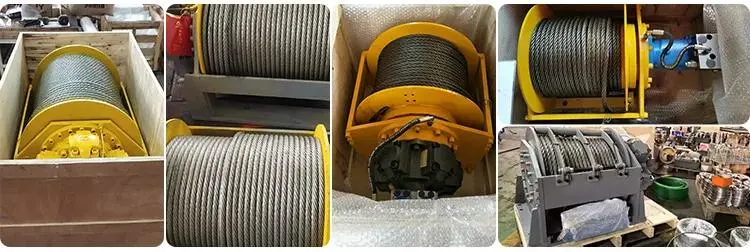 High Quality Cable Drum Cargo Ship 5 Ton 6 Ton Hydraulic Winch for Sale