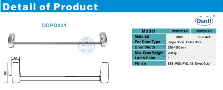 Security Push Panic Bar for Single Double Emergency Exit Doors