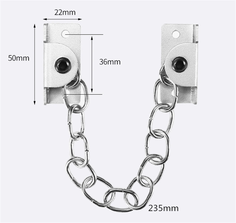 Stainless Steel Window Lock Child Safety Chain Window Stopper