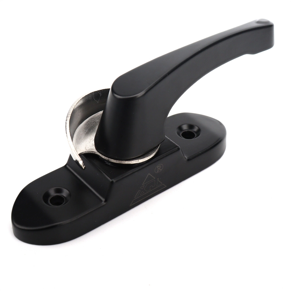 Aluminium Sliding Window Lock Accessories Black White Anti-Theft Lock Half Moon Hook Crescent Lock