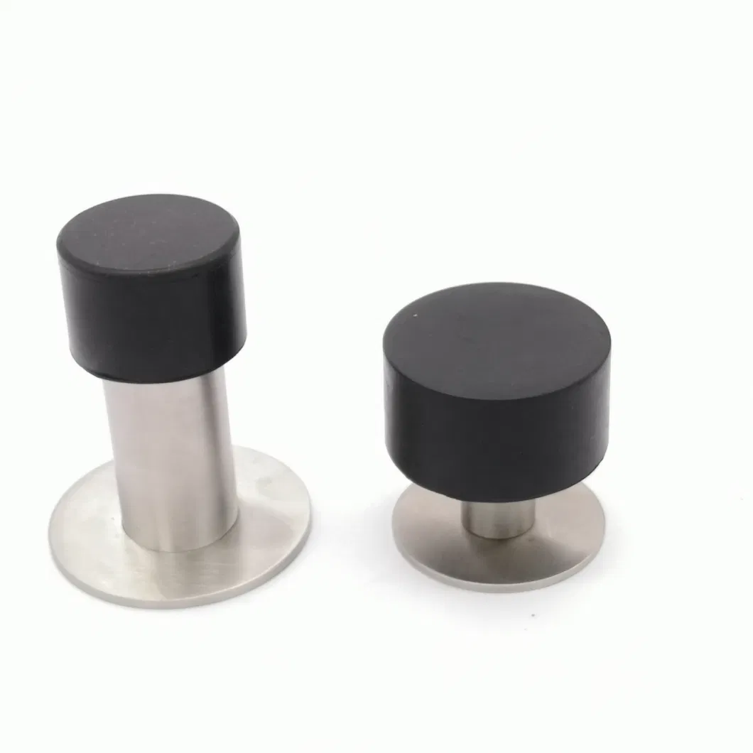 Stainless Steel Rubber Tip Wall Mount Door Stop