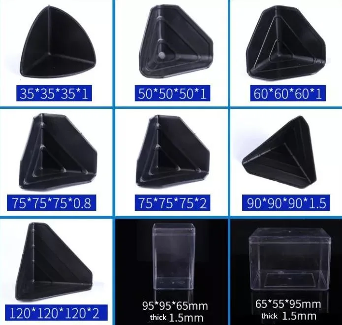 60*60*40mm Plastic Corner Spacers to Ptotect Edges Furniture Separators Protectors for Photo Frame