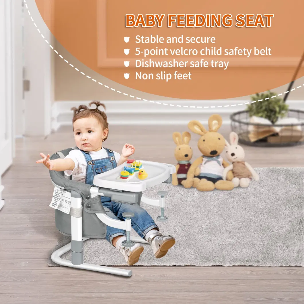 Stable and Secure 5-Point Child Safety Belt Baby Chair for Children Eating
