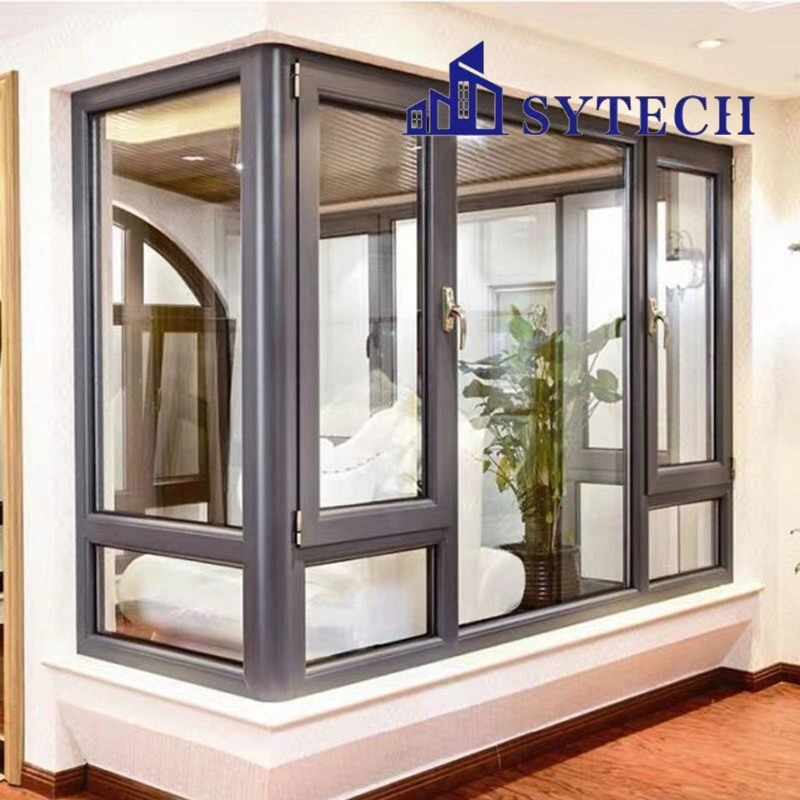 Wholesale French Metal Aluminium Tempered Glass Swing Balcony Entrance Window Door/New Design Aluminium Window/Wholesale Aluminium Window Door