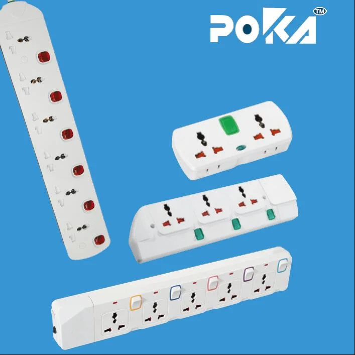 Multi Extension Socket with Individual Switches and Children Protection