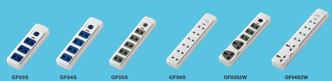 Multi Extension Socket with Individual Switches and Children Protection