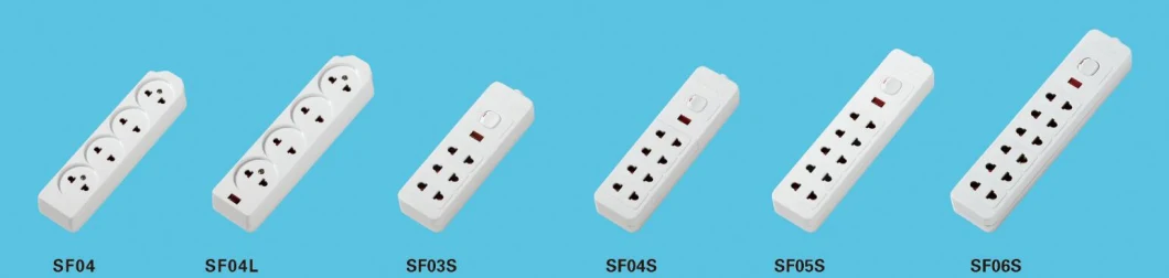 Multi Extension Socket with Individual Switches and Children Protection