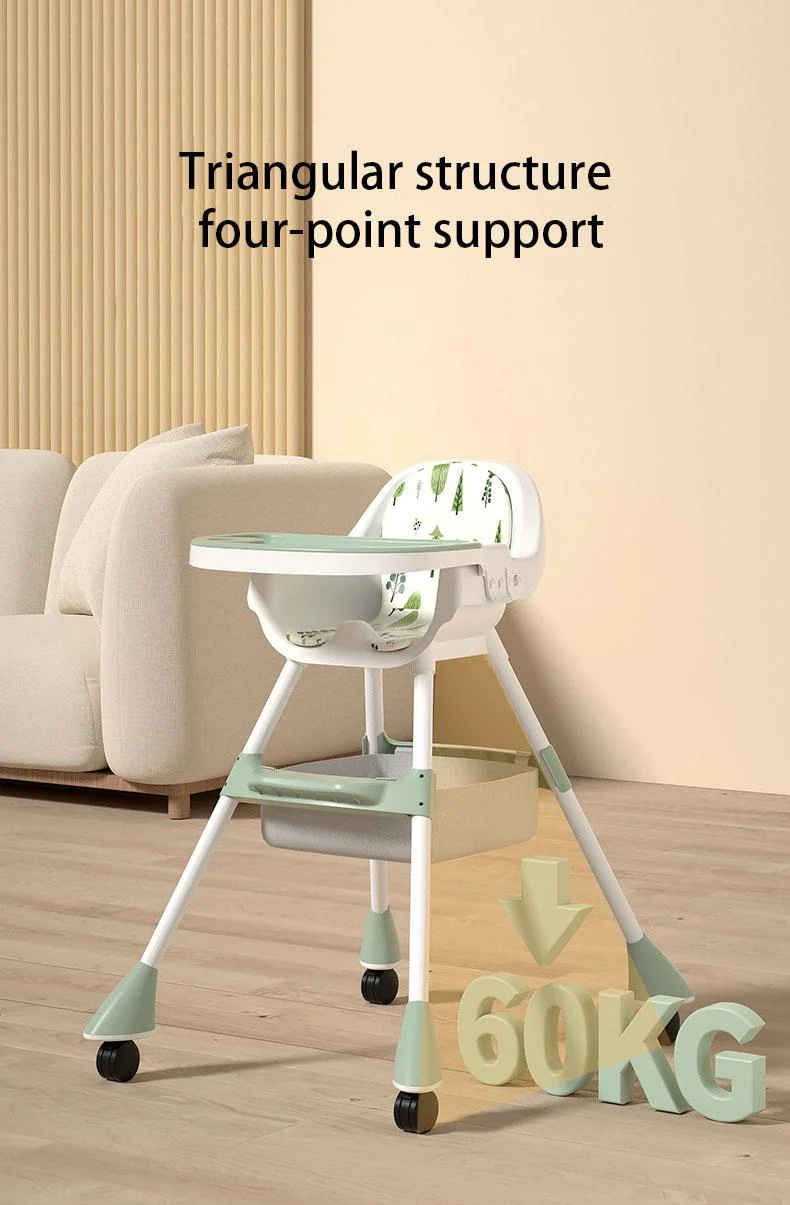 Child Infant Belt Safety Feeding Kids Highchair Dining Portable Chairs with Tray