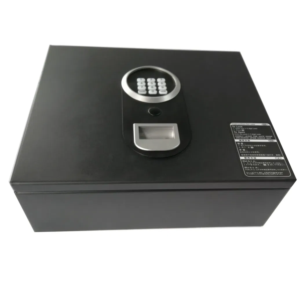 Steel Laptop Size Top Portable Opening Box Digital Hotel Drawer Safe Box