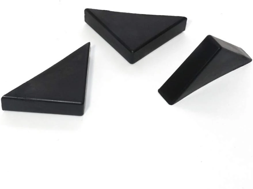 45*45*8mm Black Triangle Shape Plastic Glass Corner Guards Covers Protectors