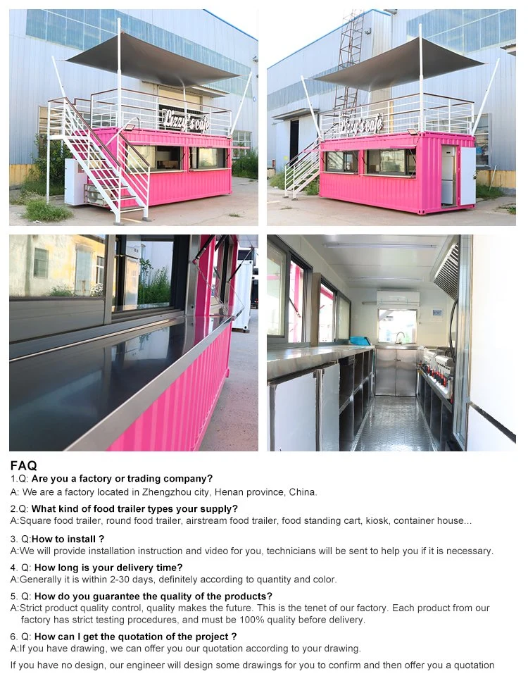 Container Homes 20FT Prefab Shipping Tiny Bar for Coffee Cocktail Bar