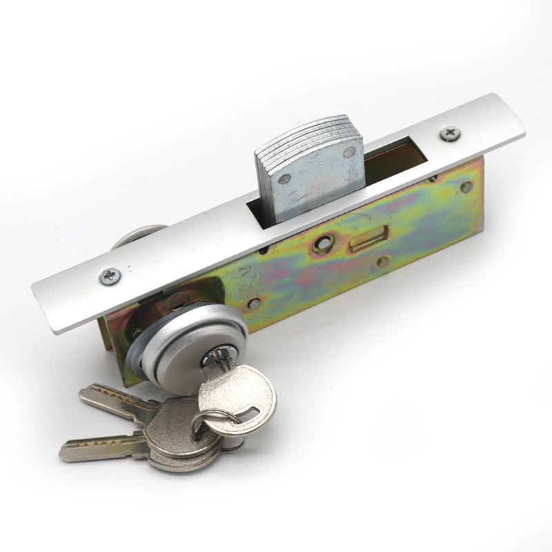 European Mortise Sliding Double Opening Aluminum Door Lock Body