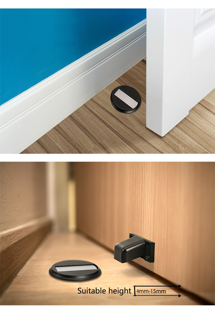 High Quality Zinc Alloy Floor Mounted Magnetic Door Stops