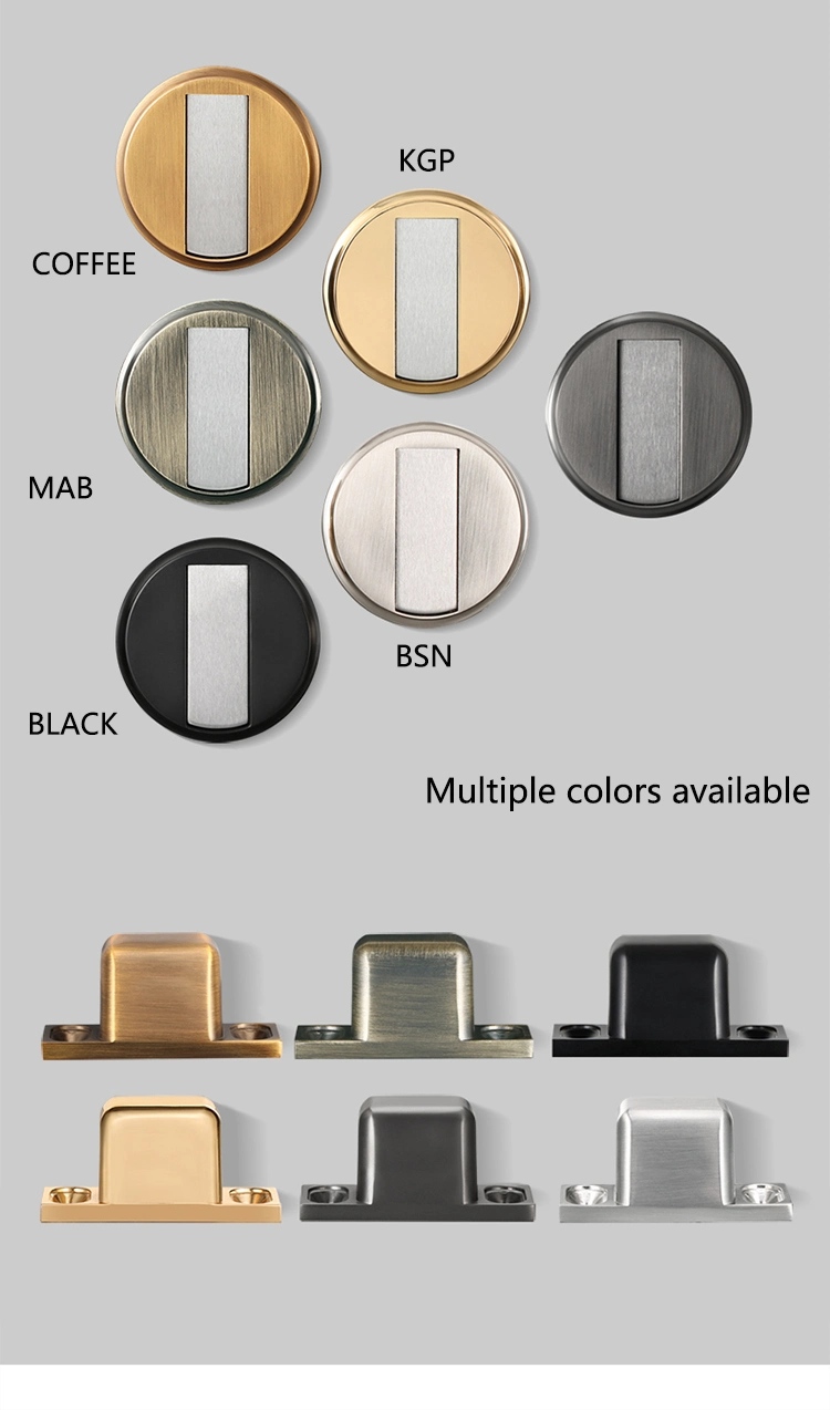 High Quality Zinc Alloy Floor Mounted Magnetic Door Stops