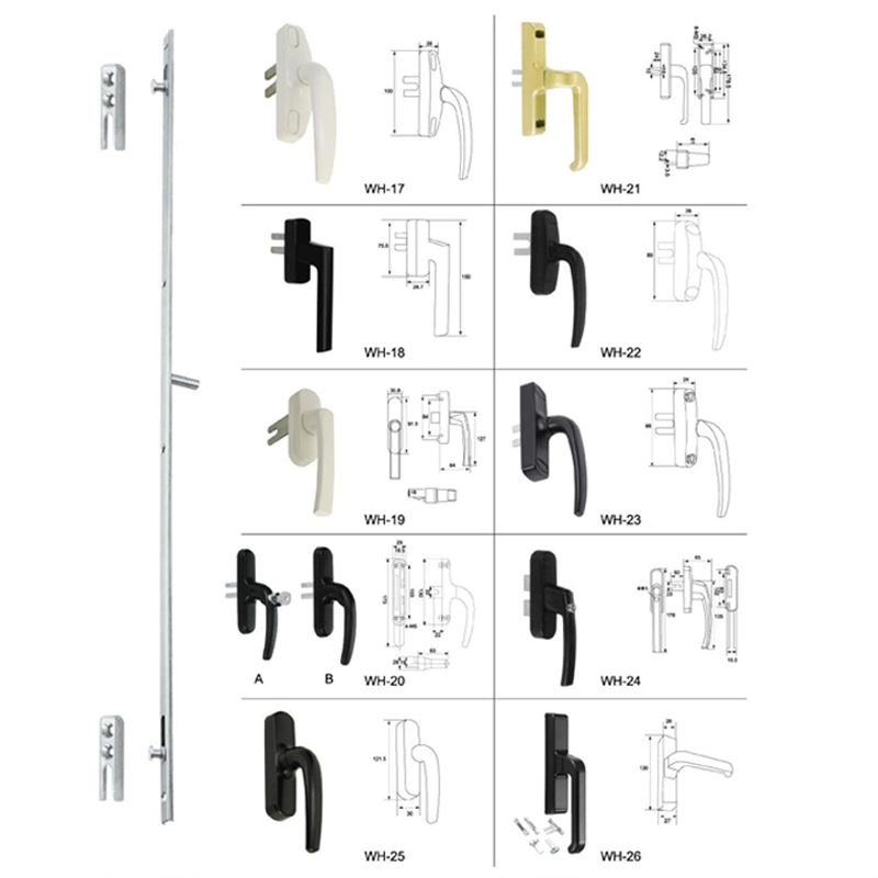 Hot Selling Aluminum Alloy Lockable Casement Window Lock Handle