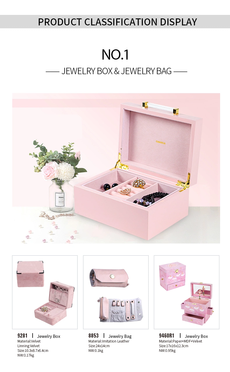 High-End New Styles New Style Leather Gift Box Luxury Jewelry Display Box