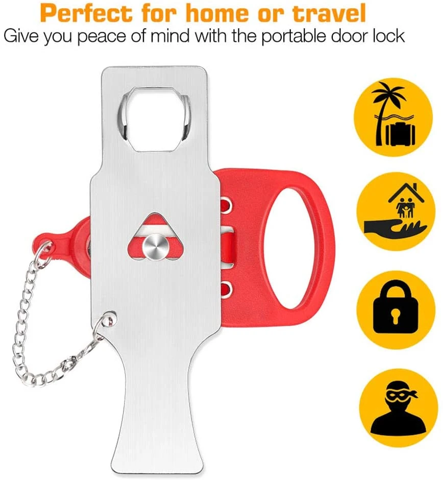 Portable Door Travel Lock for Security Home Apartment