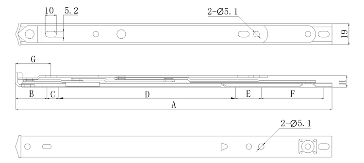 Stainless Steel Window Bar Hinges Friction Stay Window Stopper