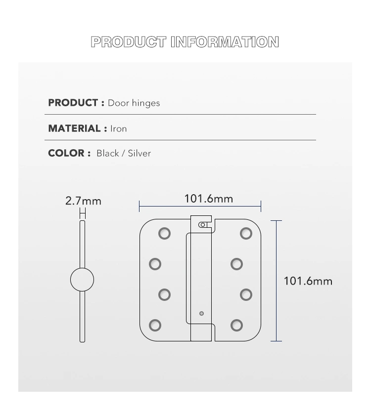 Hinge Outlet Spring Self-Closing Door Hinges, 4 Inch Square with 5/8 Inch Oil Rubbed Bronze, Adjustable Door Closing Hinge