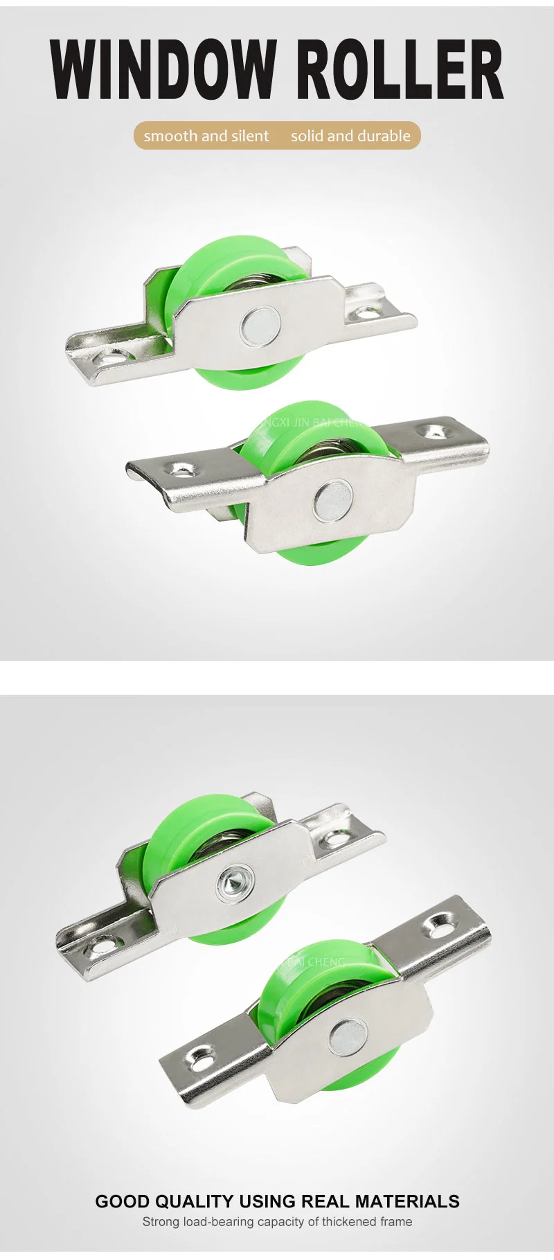 Sliding Window Abalone Pulley Nylon Wheel Aluminum Alloy Window Roller Door Hardware U V H Groove Door Roller