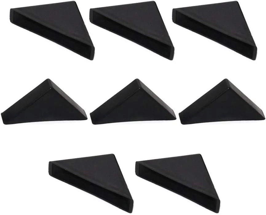 45*45*8mm Black Triangle Shape Plastic Glass Corner Guards Covers Protectors