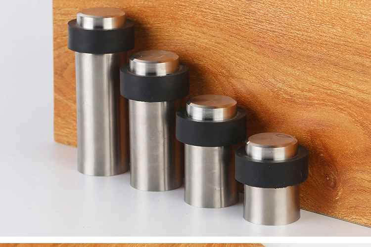 Custom Stainless Steel 304 Heavy Duty Floor-Mount Stopper Rubber Door Stops