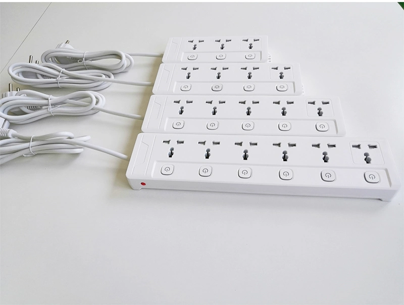 Overload Protector EU Power Plug Switch Socket Electrical Power Strips