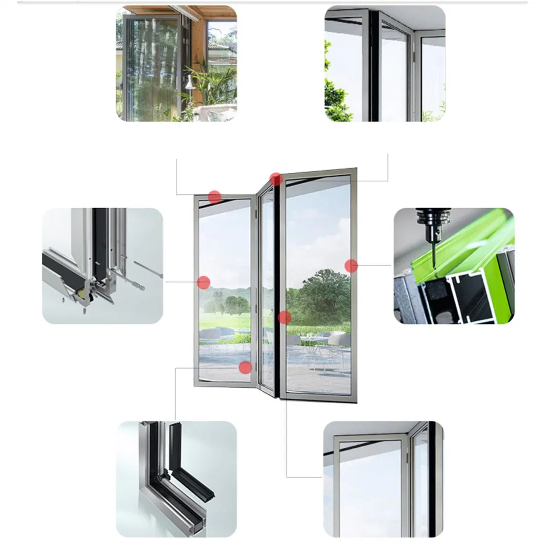 Two Sashed Design Plastic Frame Bottom Hinged PVC Windows