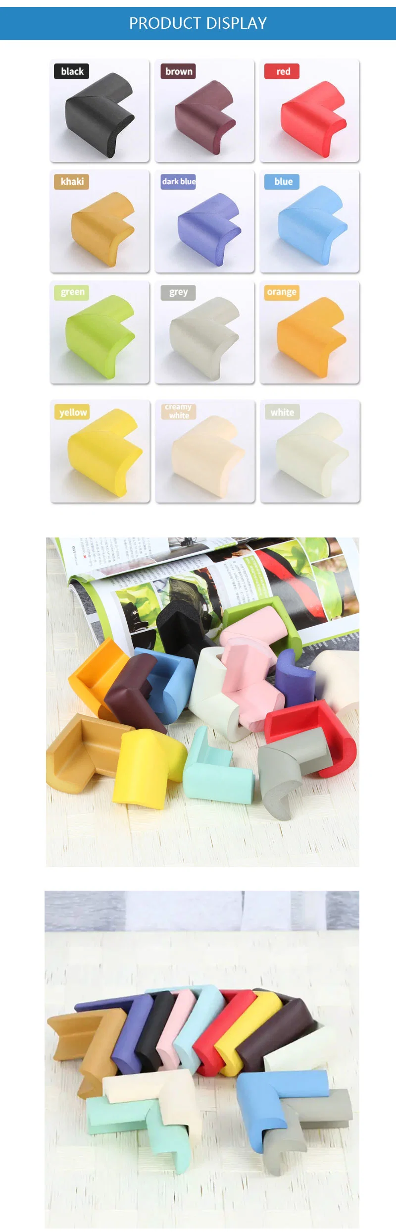 Baby Safety Products Rubber Foam Corner Protectors for Kids Safety