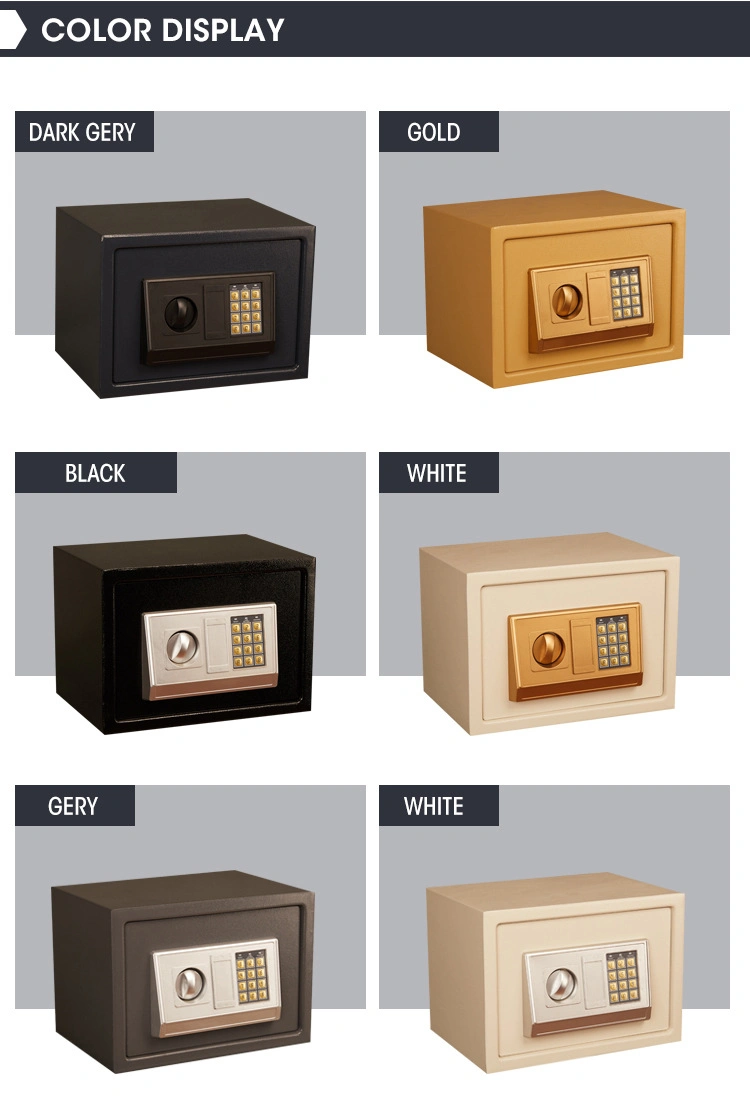 Wholesale Small Steel Household Mini Money Electronic Fireproof Home Safety Deposit Safe Box