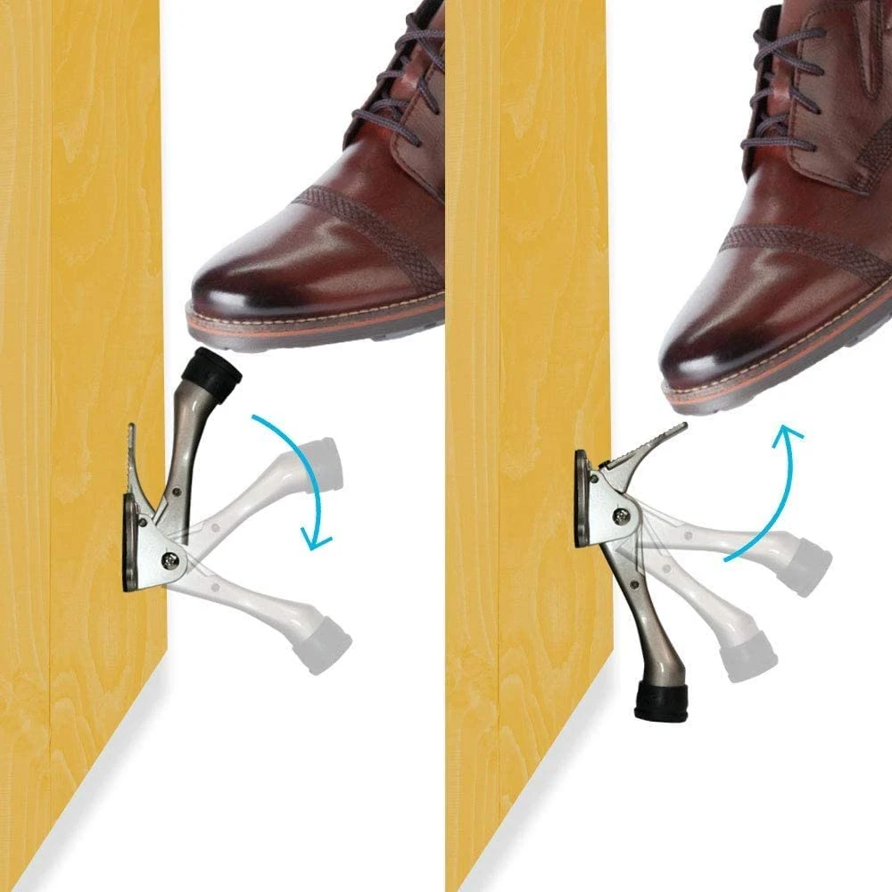 Kick Down Door Stop Stopper Easy Step Door Kick Doorstop