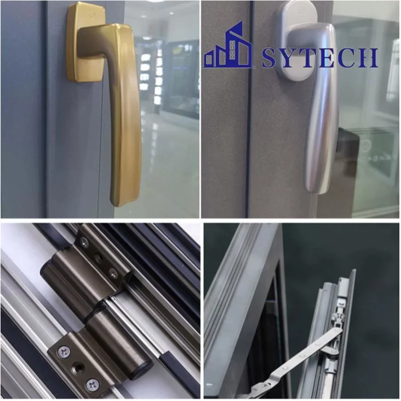 Wholesale French Metal Aluminium Tempered Glass Swing Balcony Entrance Window Door/New Design Aluminium Window/Wholesale Aluminium Window Door