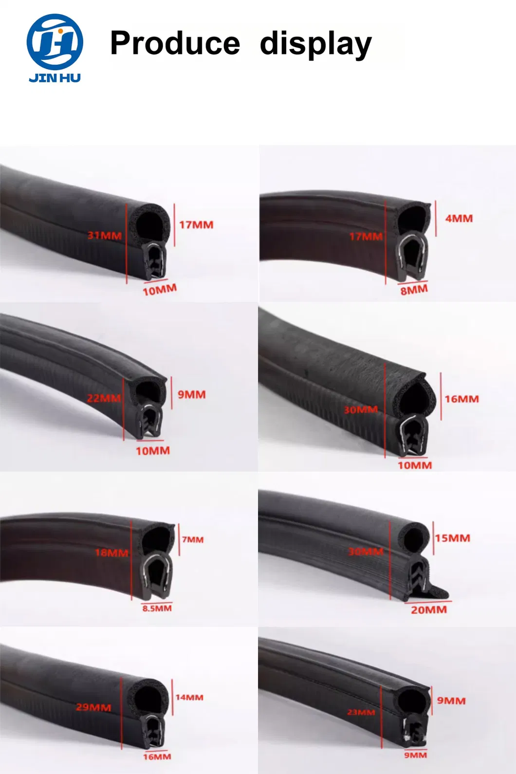 U Shape Universal Rubber Seal Protector Guard Strip/ Car Door Edge Guards